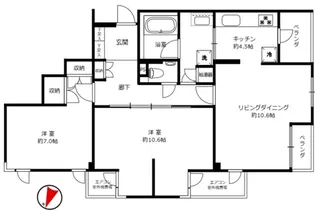 ヒルサイド小日向【3階】の間取り