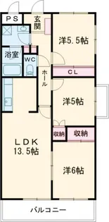 ROSE CORE COURT【4階】の間取り
