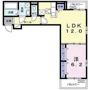 ラルゴ・シルエラ【1階】の間取り