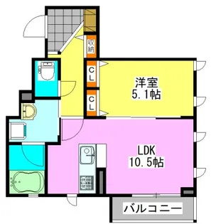 カステール【3階】の間取り