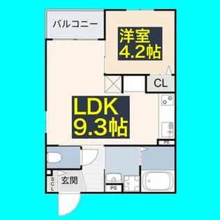 LUMiNA新瑞橋【2階】の間取り