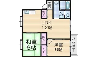 田中ハイツ【1階】の間取り