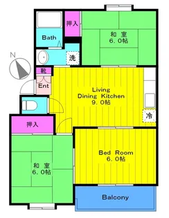 ファミール生田【2階】の間取り