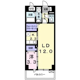 ラ・ソレイユ【6階】の間取り
