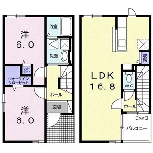 ソレイユIの間取り