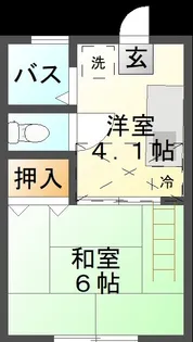 メイプルハイツ【1階】の間取り