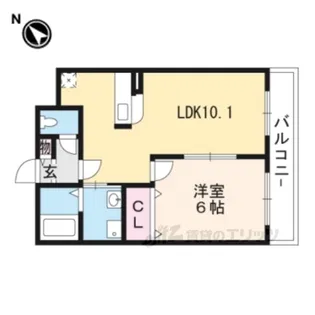 プチフルール千【2階】の間取り