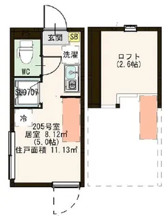 プラチナム久が原【2階】の間取り