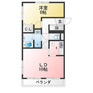 関根コーポ【1階】の間取り