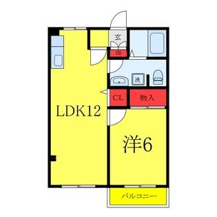 アパートメントハウスイマイ【2階】の間取り