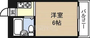ルネッサンス福原Part2【4階】の間取り