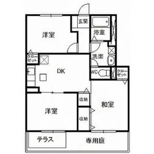 ガーデンヒルズ【1階】の間取り