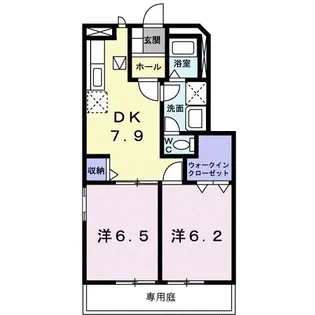 リバーサイド ホソノ B【1階】の間取り