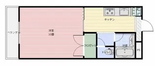 エレガンスポアソン【1階】の間取り
