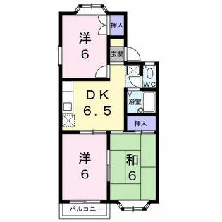 ポートさくら【2階】の間取り