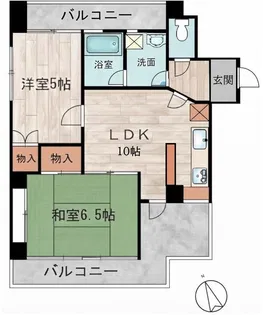 トールデモアール【4階】の間取り