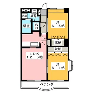 ピュアセレブ【4階】の間取り