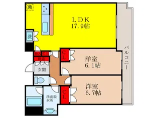 ステイツ池田満寿美町【1階】の間取り