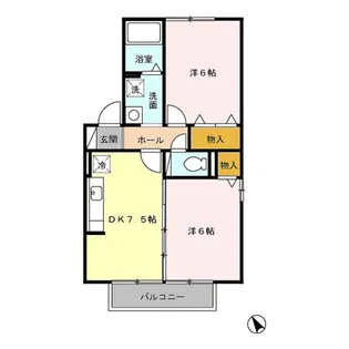 エスペランサ A【1階】の間取り