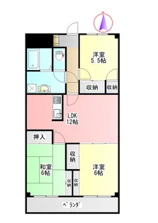 グランツ杉山I【4階】の間取り