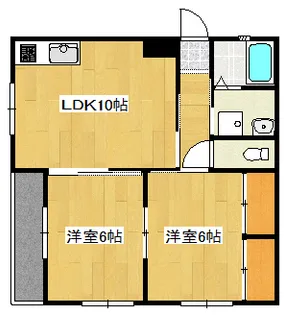 オオツカハイツII【1階】の間取り