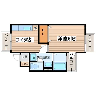 サンコートヒルズみずほ台I番館【1階】の間取り