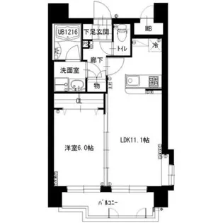 スカイビュー上杉【11階】の間取り