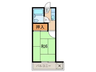矢上ハイツ【2階】の間取り