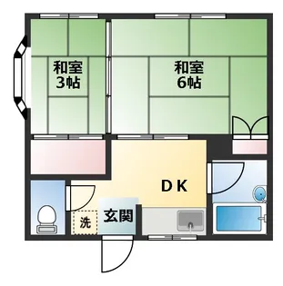 兵庫県明石市大久保町西島【アパート】の間取り