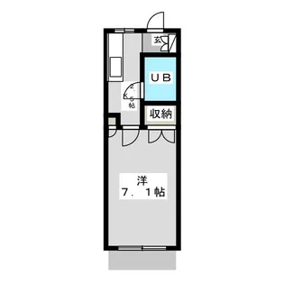 ウッドビレッジII【1階】の間取り