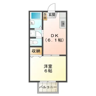 プライムブリリアント【2階】の間取り