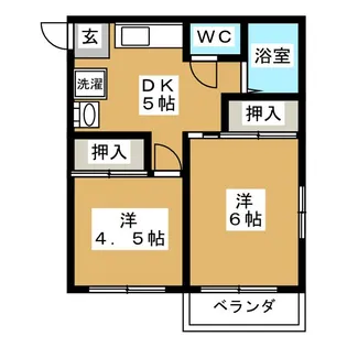 第3リバーハイツ須賀【1階】の間取り