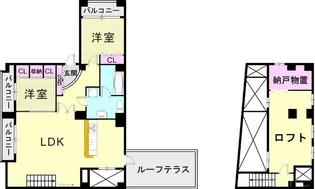 クオリア三正【5階】の間取り