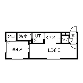 ラウレア前田【1階】の間取り