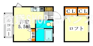 サンドルミ飯山満【1階】の間取り
