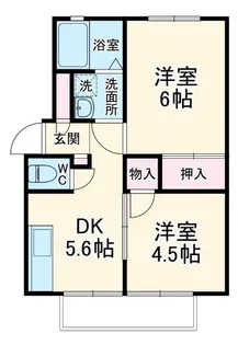 フジハイツ【2階】の間取り
