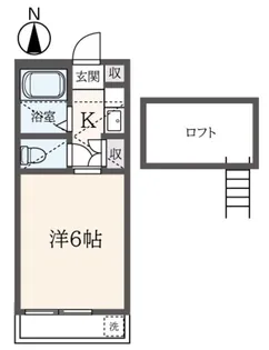 ベルメゾン【1階】の間取り