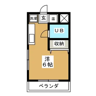 ムロハシマンション【4階】の間取り