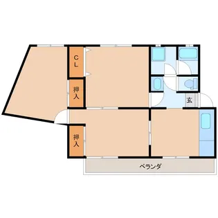 大吉マンション【1階】の間取り
