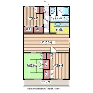 ジョリエ大野原【1階】の間取り