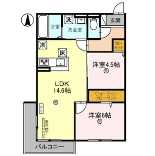 滋賀県草津市東矢倉4【アパート】の間取り