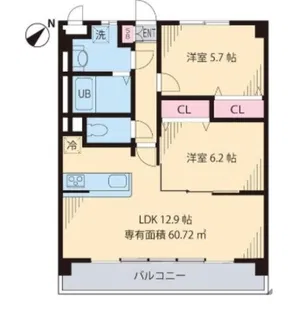 Ever green【3階】の間取り