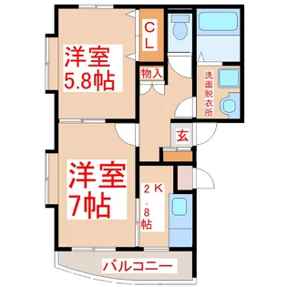 ピアSK【2階】の間取り