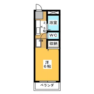 フェリカ大金【1階】の間取り