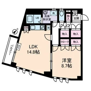 ポポラーレイワイ【2階】の間取り
