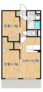 アウル石谷【2階】の間取り