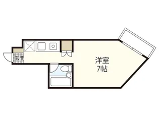 ロイヤルパレス東観音【6階】の間取り