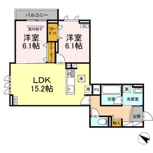 広島県福山市引野町5【アパート】の間取り