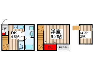 千葉県松戸市新松戸4【一戸建】の間取り