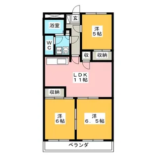 Mアリージェンス【2階】の間取り